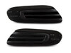 Vista frontale degli indicatori di direzione laterali dinamici a LED per Mini Cabriolet IV (F57) - Colore nero fumé