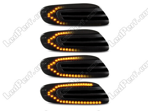 Illuminazione delle frecce laterali dinamiche nere a LED per Mini Cabriolet IV (F57)