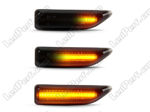 Illuminazione delle frecce laterali dinamiche nere a LED per Mini Countryman II (F60)