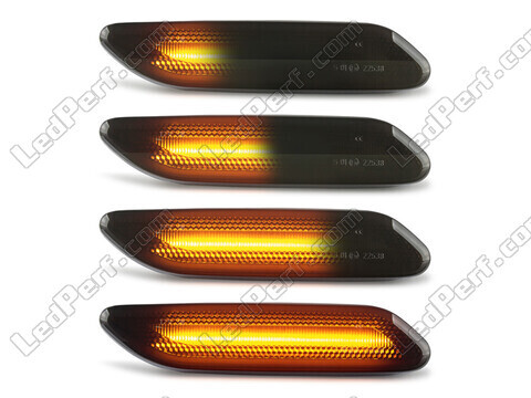 Illuminazione delle frecce laterali dinamiche nere a LED per Mini Countryman (R60)