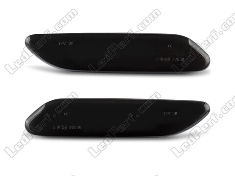 Vista frontale degli indicatori di direzione laterali dinamici a LED per Mini Countryman (R60) - Colore nero fumé