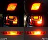LED fendinebbia posteriori Mitsubishi Pajero III prima e dopo