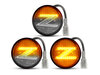 Illuminazione degli indicatori di direzione laterali sequenziali trasparenti a LED per Nissan 370Z