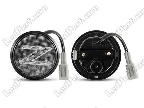 Connettori degli indicatori di direzione laterali sequenziali a LED per Nissan 370Z - versione trasparente