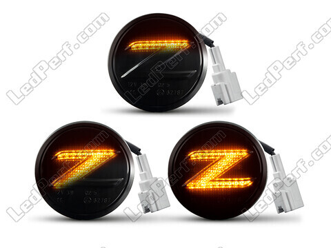 Illuminazione delle frecce laterali dinamiche nere a LED per Nissan 370Z