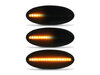 Illuminazione delle frecce laterali dinamiche nere a LED per Nissan Micra IV