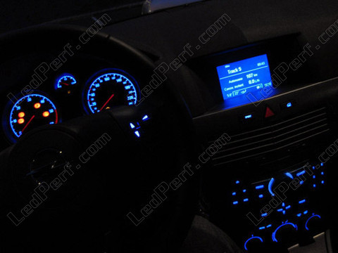 LED quadro di bordo blu Opel Astra H