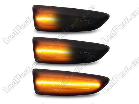 Illuminazione delle frecce laterali dinamiche nere a LED per Opel Astra J