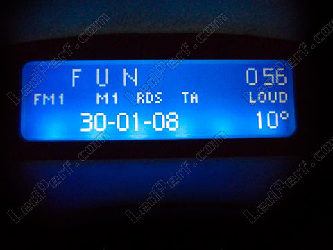 LED blu display Peugeot 206 Multiplessato