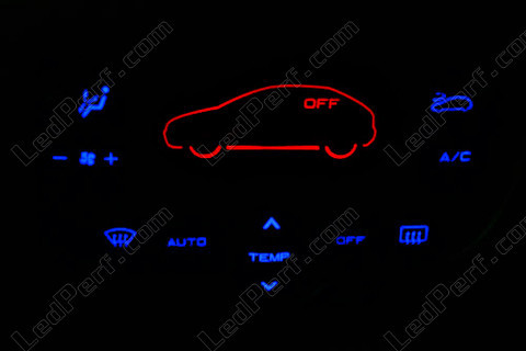 LED blu e rosso climatizzazione Peugeot 206 Multiplessato