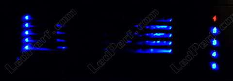 LED blu caricatore CD Blaupunkt Peugeot 207 blu