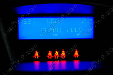 LED blu display centrale (OBD) Peugeot 207