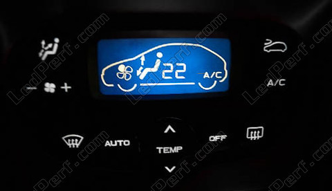 LED climatizzazione auto bianca Peugeot 206 e 307