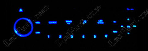 LED Autoradio RD4 blu Peugeot 307 phase 2 (T6)