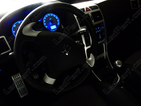 LED quadro di bordo blu Peugeot 307 T6 phase 2