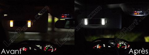 LED Specchietti di cortesia - parasole Peugeot 308 II