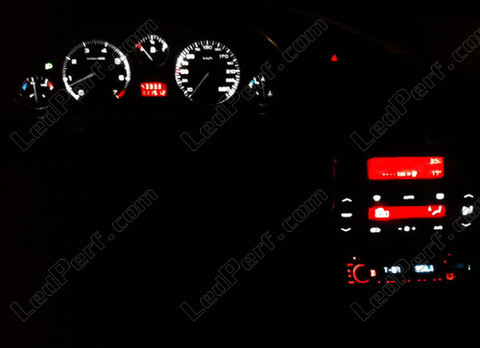 LED illuminazione console centrale bianco e rosso Peugeot 406