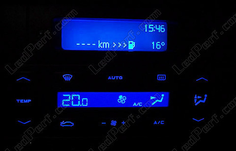 LED illuminazione console centrale blu Peugeot 406