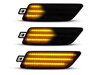 Illuminazione delle frecce laterali dinamiche nere a LED per Porsche Macan