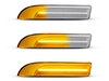 Illuminazione degli indicatori di direzione laterali sequenziali trasparenti a LED per Porsche Panamera