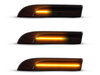 Illuminazione delle frecce laterali dinamiche nere a LED per Porsche Panamera