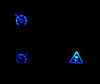 LED Pulsanti esp e regolatore blu Renault Modus