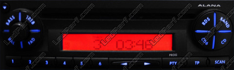LED Autoradio alana blu Ibiza 6L