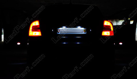 LED targa Skoda Octavia 2 Facelift
