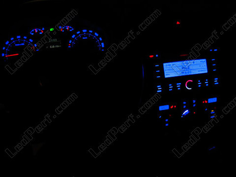 LED quadro di bordo blu Skoda Octavia 2