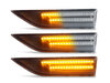 Illuminazione degli indicatori di direzione laterali sequenziali trasparenti a LED per Volkswagen Caddy IV