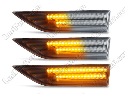 Illuminazione degli indicatori di direzione laterali sequenziali trasparenti a LED per Volkswagen Caddy IV