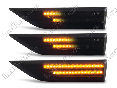 Illuminazione delle frecce laterali dinamiche nere a LED per Volkswagen Caddy IV