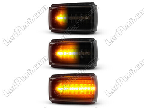 Illuminazione delle frecce laterali dinamiche nere a LED per Volvo C70