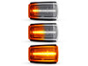 Illuminazione degli indicatori di direzione laterali sequenziali trasparenti a LED per Volvo S40