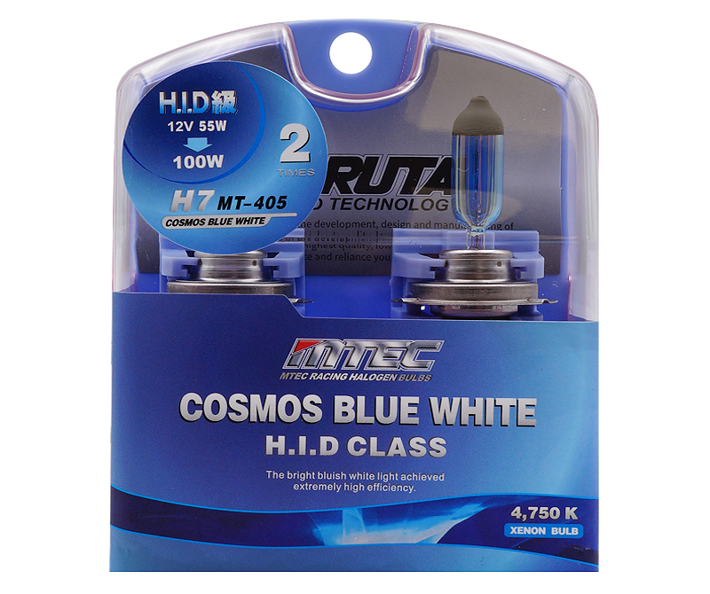 Kit da 2 lampadine H7 Effetto Xenon - Bianca Xenon - MTEC Cosmos Blue