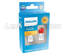 2x lampadine a LED Philips WY21/5W Ultinon PRO6000 - Arancione - T20 - 11066AU60X2