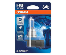 Lampadina H8 Osram X-Racer alogena effetto Xenon per Moto - 35W
