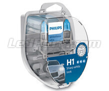 Set di 2 lampadine H1 Philips WhiteVision ULTRA + Luci di posizione - 12258WVUSM