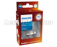 Lampadina navetta LED C3W 30mm Philips Ultinon Pro6000 Bianco Freddo 6000K - 24844CU60X1 - 24V