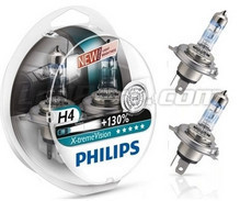 Kit da 2 lampadine H4 Philips X-treme Vision +130% (Novità!)