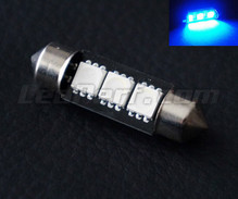 Lampadina navetta 37mm a LED blu - C5W
