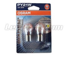 2 lampadine Osram Diadem Chrome per indicatori di direzione - PY21W - Base BAU15S