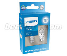 2x lampadine LED Philips W5W Ultinon PRO6000 - 12V - Bianco 8000K - 11961XU60X2