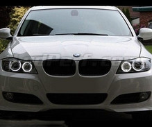 Kit angel eyes a LED per BMW Serie 3 (E90 - E91) Phase 2 (LCI) - con Xenon originali - standard