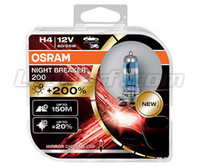 Set di 2 Lampadine H4 OSRAM Night Breaker® 200 - 64193NB200-HCB