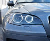 Kit angel eyes H8 a led (bianca puro 6000K) per BMW X3 (F25) - MTEC V3.0