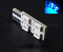 LED T10 Rotation a  4 led HP - Illuminazione laterale - Blu W5W